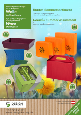 Sommerlich bunte Geschenkverpackungen - 