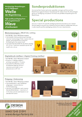 Sonderproduktion - Kundendesign - 